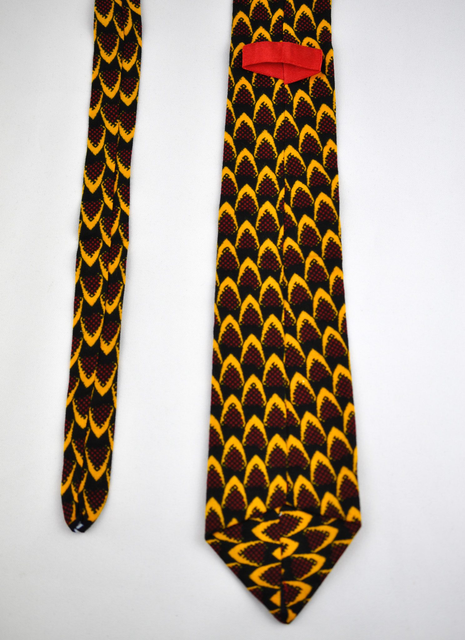 Handcrafted Mustard Ankara Tie & Handkerchief Sets