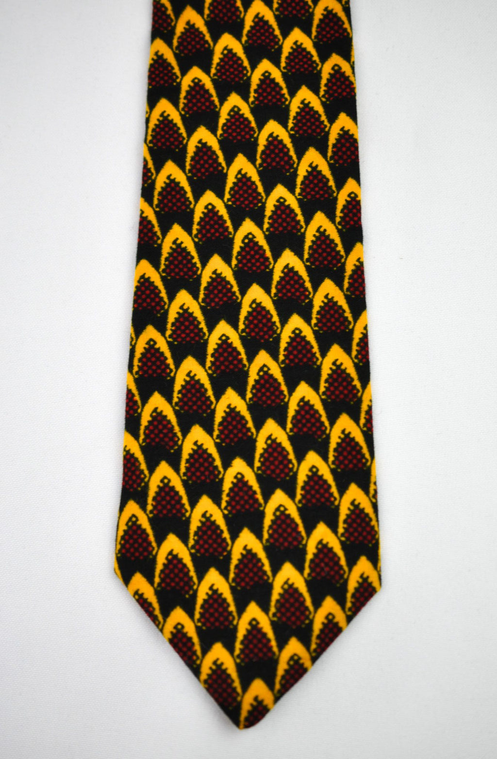 Handcrafted Mustard Ankara Tie & Handkerchief Sets