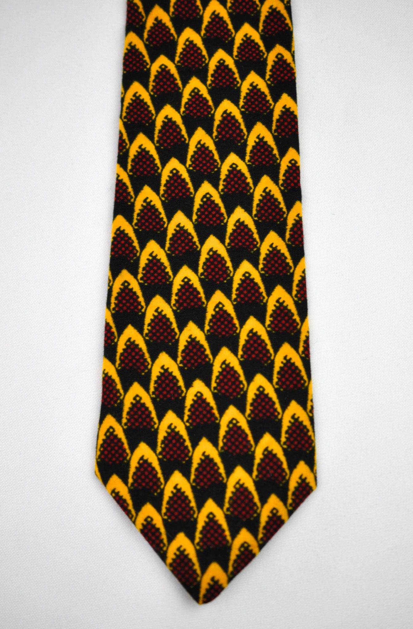 Handcrafted Mustard Ankara Tie & Handkerchief Sets