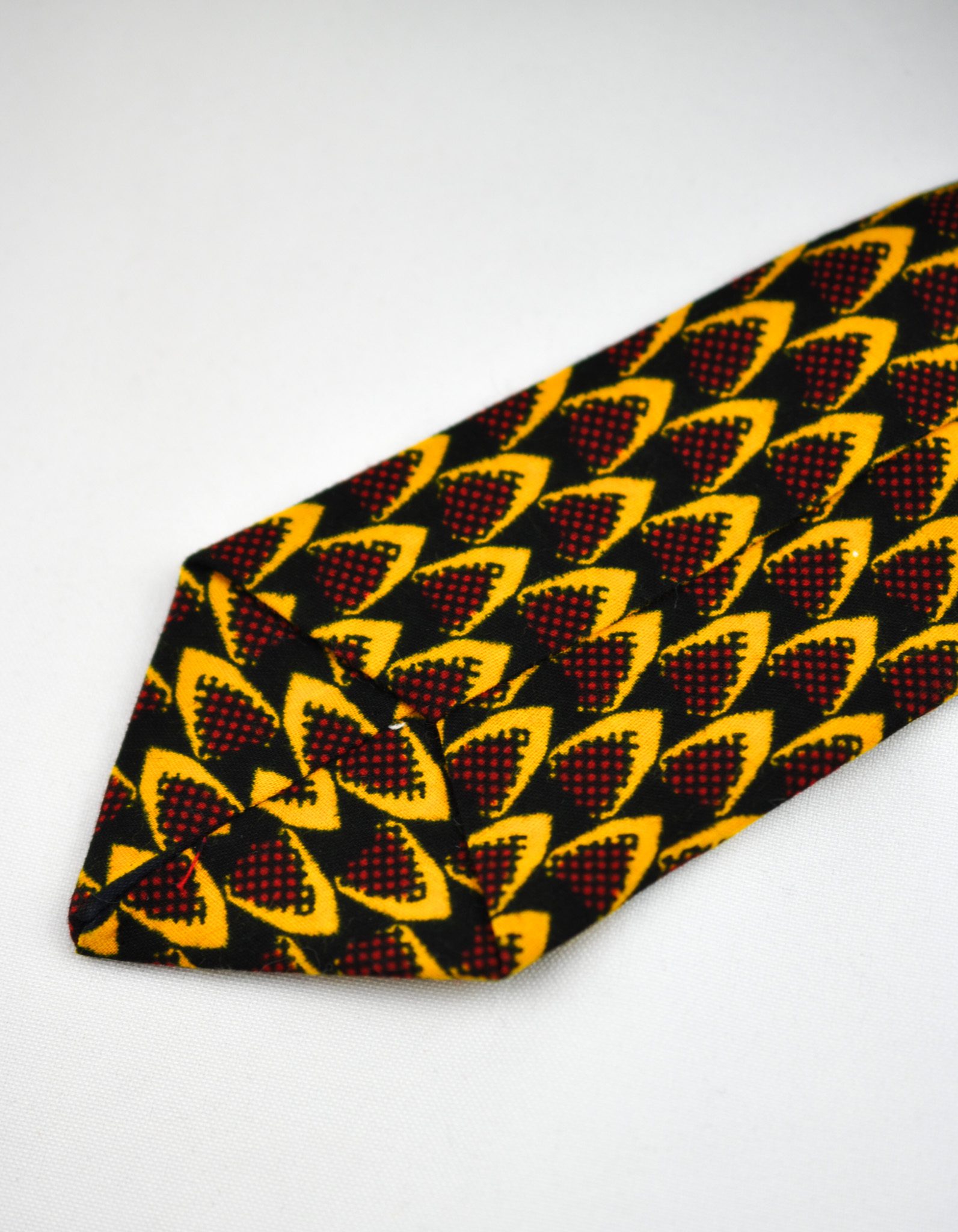 Handcrafted Mustard Ankara Tie & Handkerchief Sets