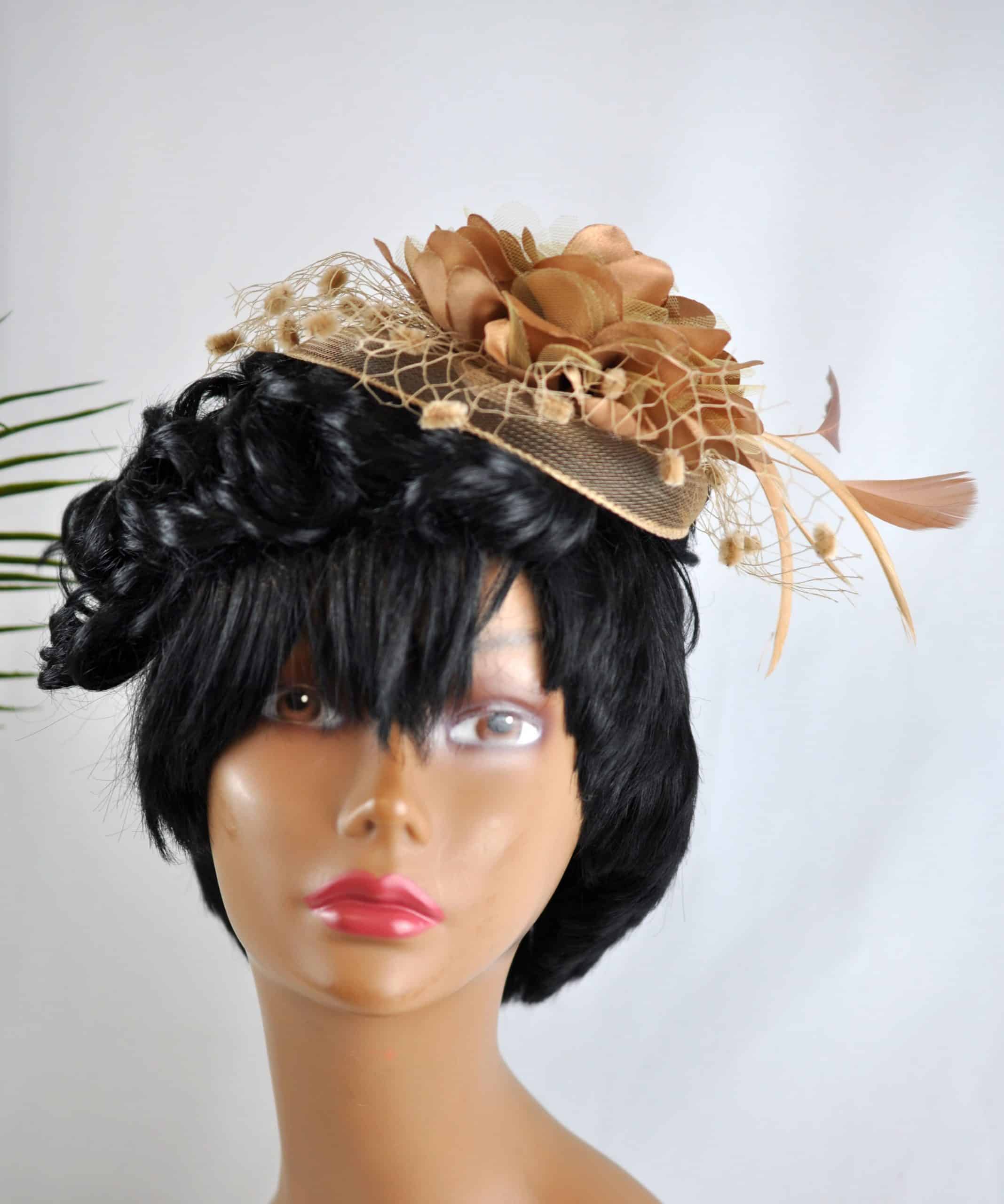 Visola Gold Flower Fascinator