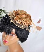 Visola Gold Flower Fascinator