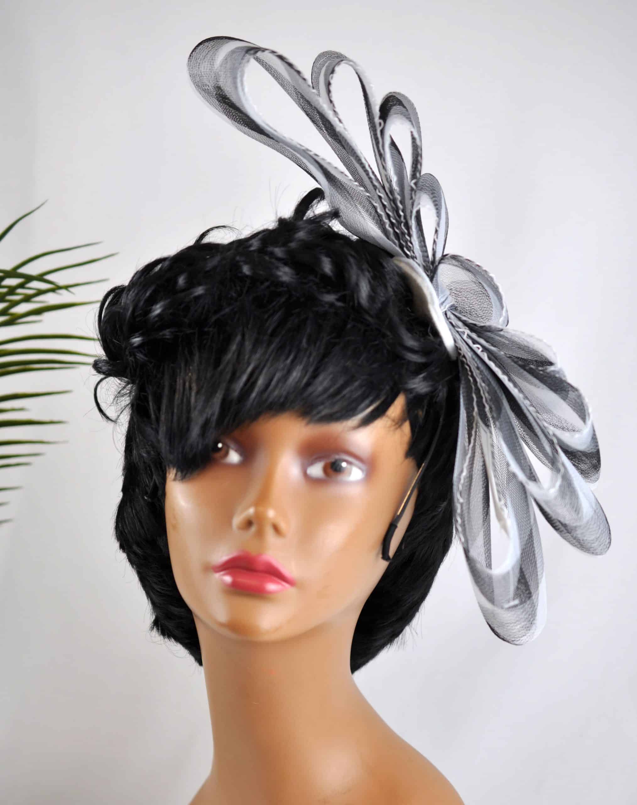 Tinecia Grey Bow Fascinator