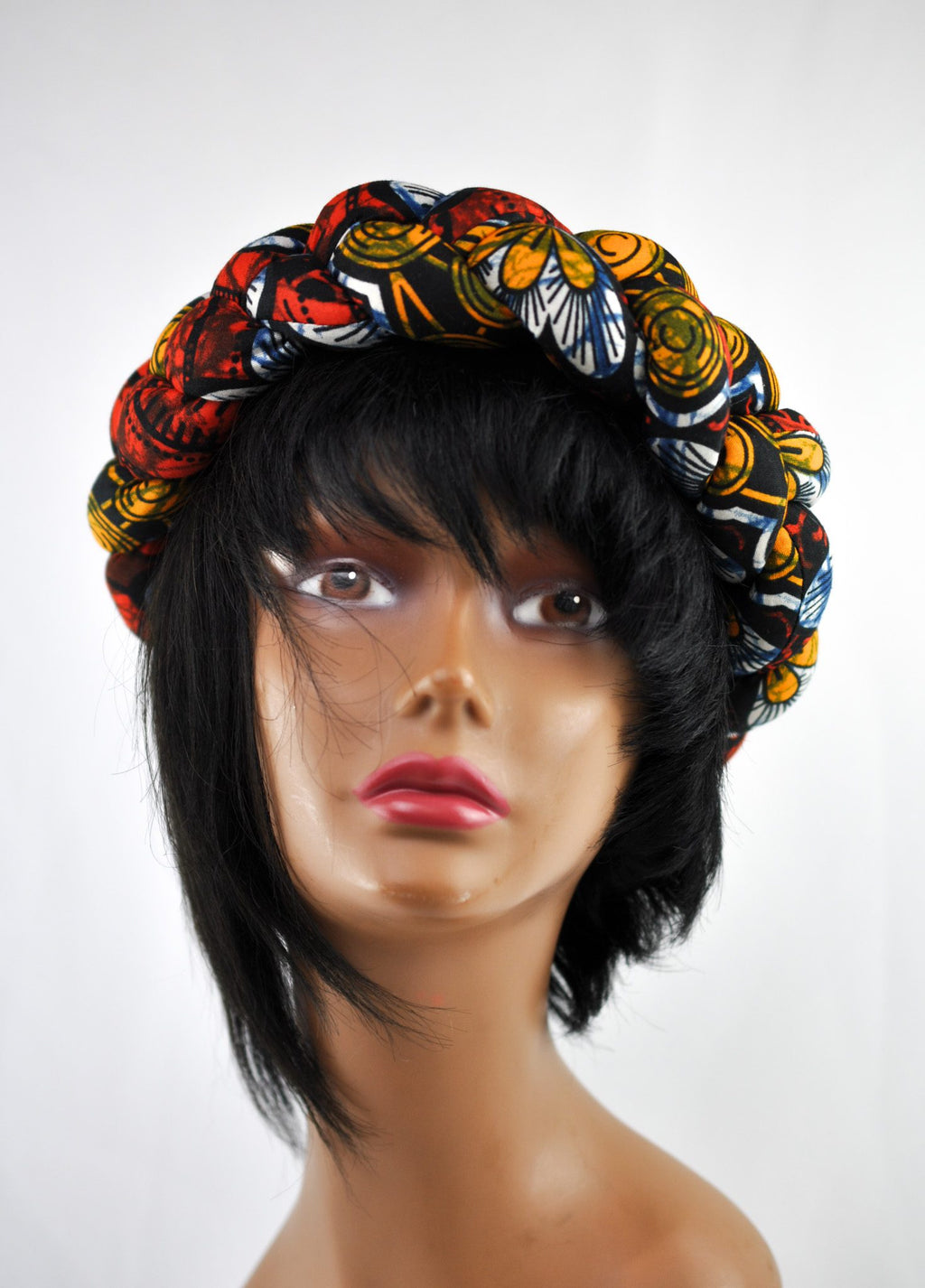 Stunning Braided African Ankara Print Headbands