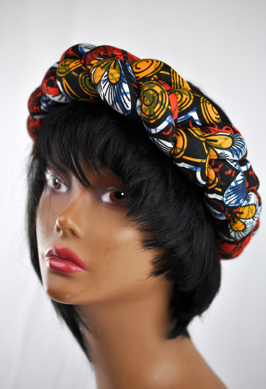 Stunning Braided African Ankara Print Headbands