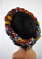 Stunning Braided African Ankara Print Headbands