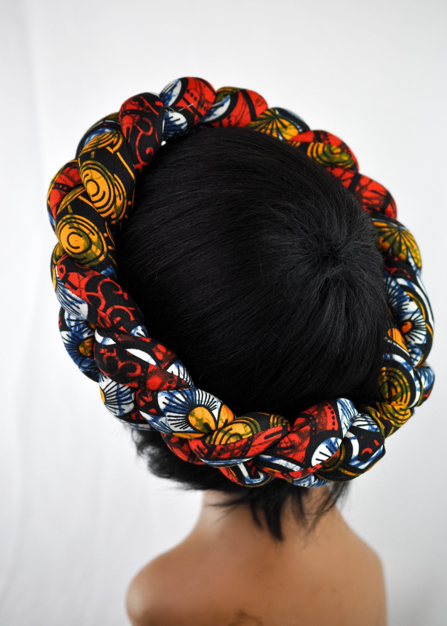 Stunning Braided African Ankara Print Headbands