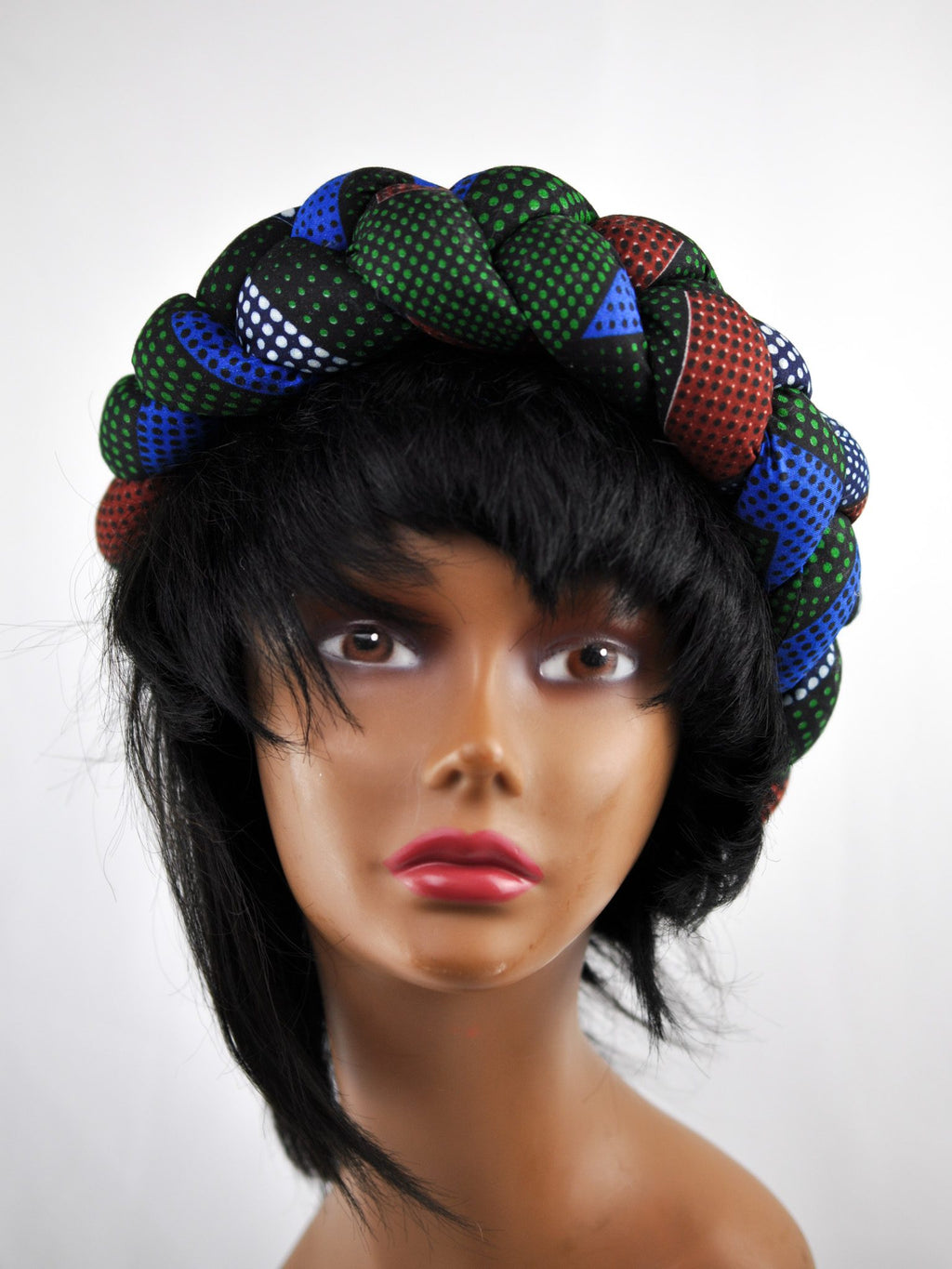 Stunning Braided African Ankara Print Headbands