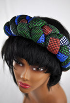 Stunning Braided African Ankara Print Headbands