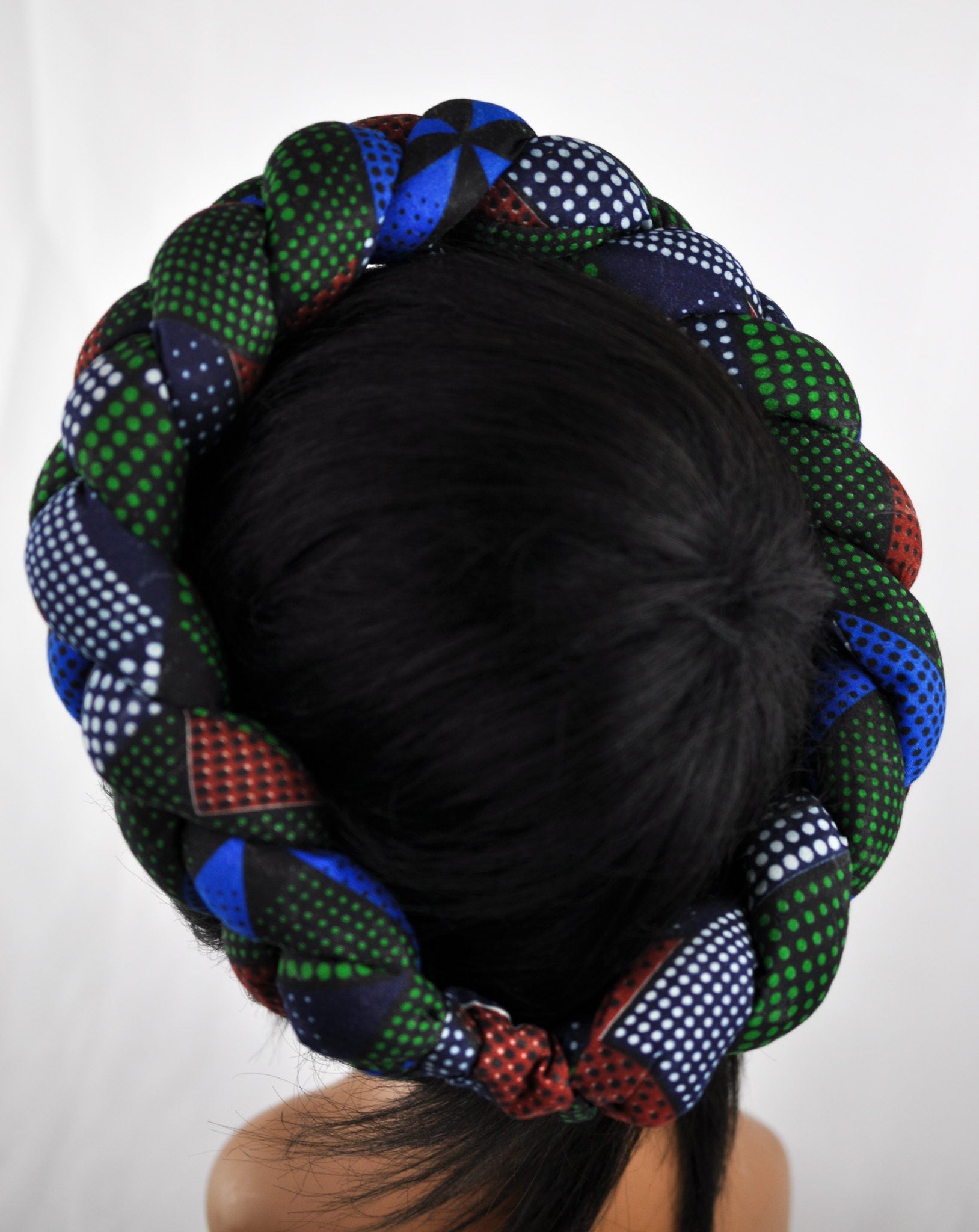 Stunning Braided African Ankara Print Headbands