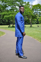 Kwoi Blue African Men's Suit