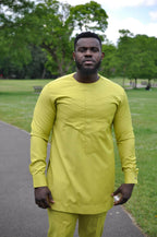 Kofi Yellow African Men's Suit