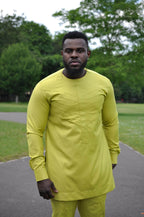 Kofi Yellow African Men's Suit