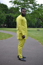 Kofi Yellow African Men's Suit