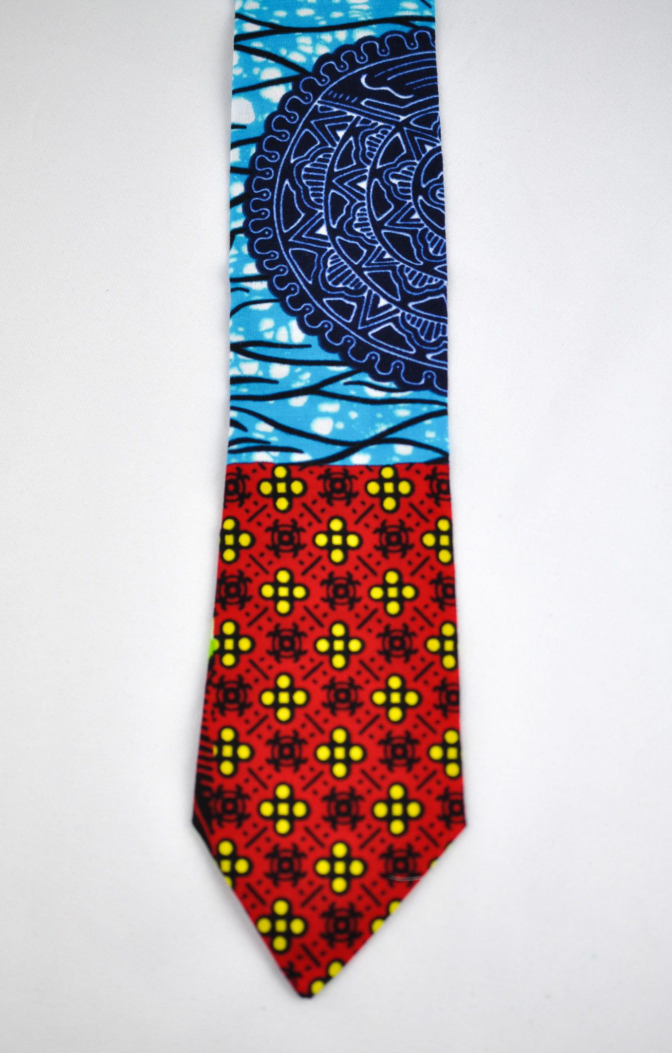 Handcrafted Multi-coloured Ankara Tie & Handkerchief Sets