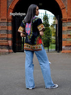 Black Unisex Dashiki Shirt