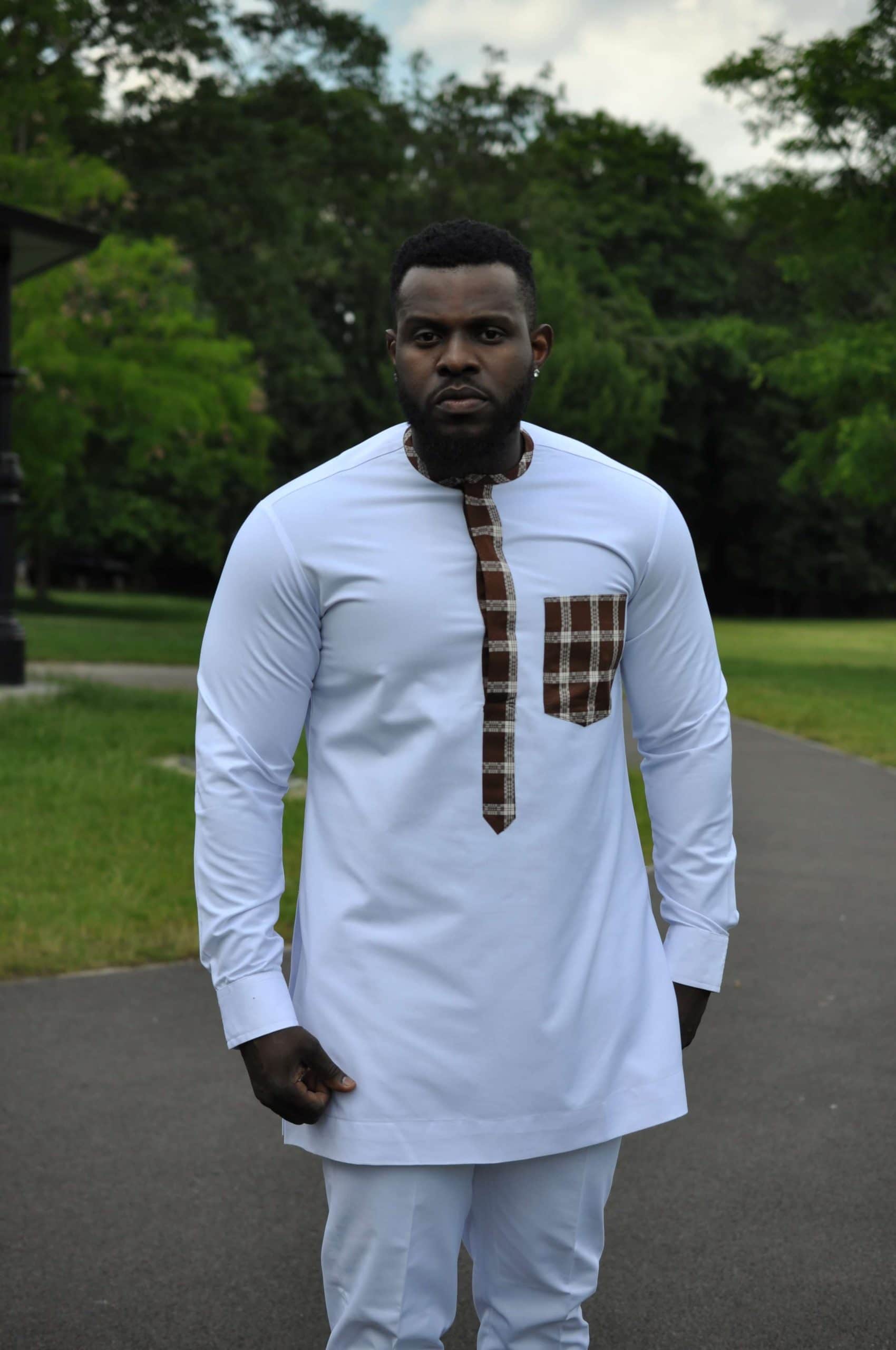 Abebe White African Men's Suit