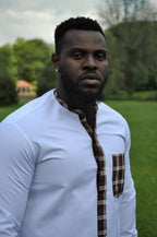 Abebe White African Men's Suit
