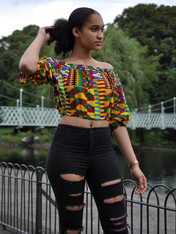 Kente African Print Crop Top