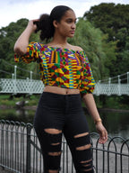 Kente African Print Crop Top