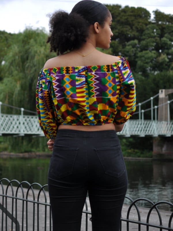 Kente African Print Crop Top