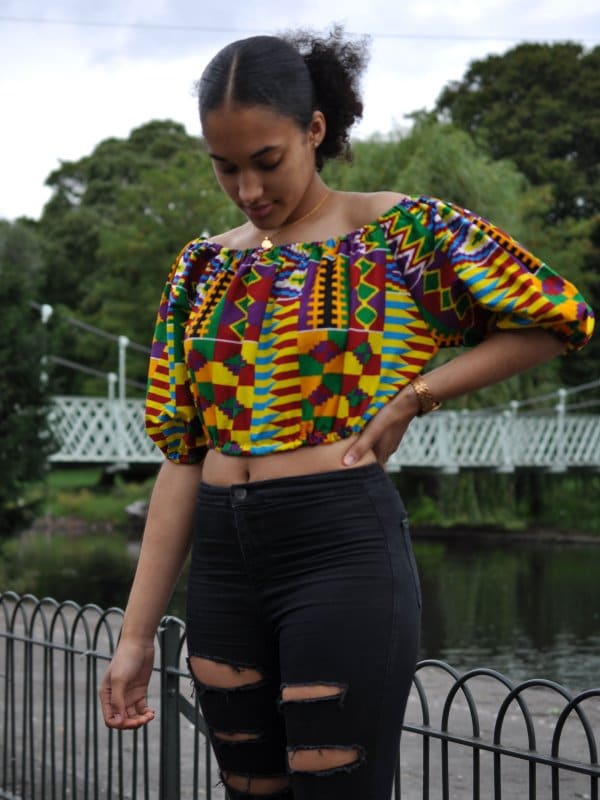 Kente African Print Crop Top