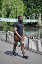 Men's Colourful African Print Skinny Pants / Trousers