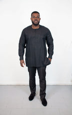 Handsome Staple Black Beautifully Stylish Traditional Suit