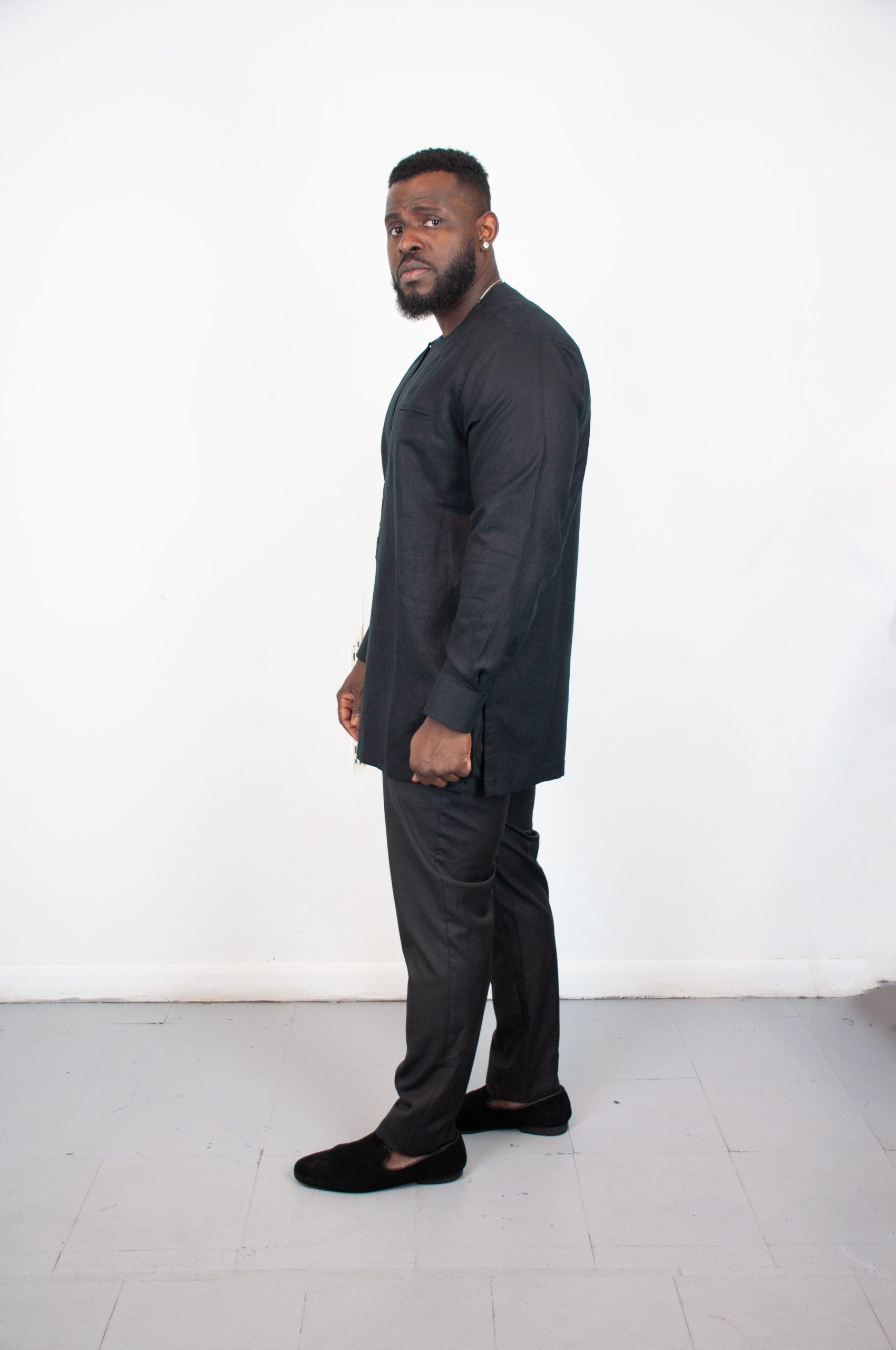 Handsome Staple Black Beautifully Stylish Traditional Suit