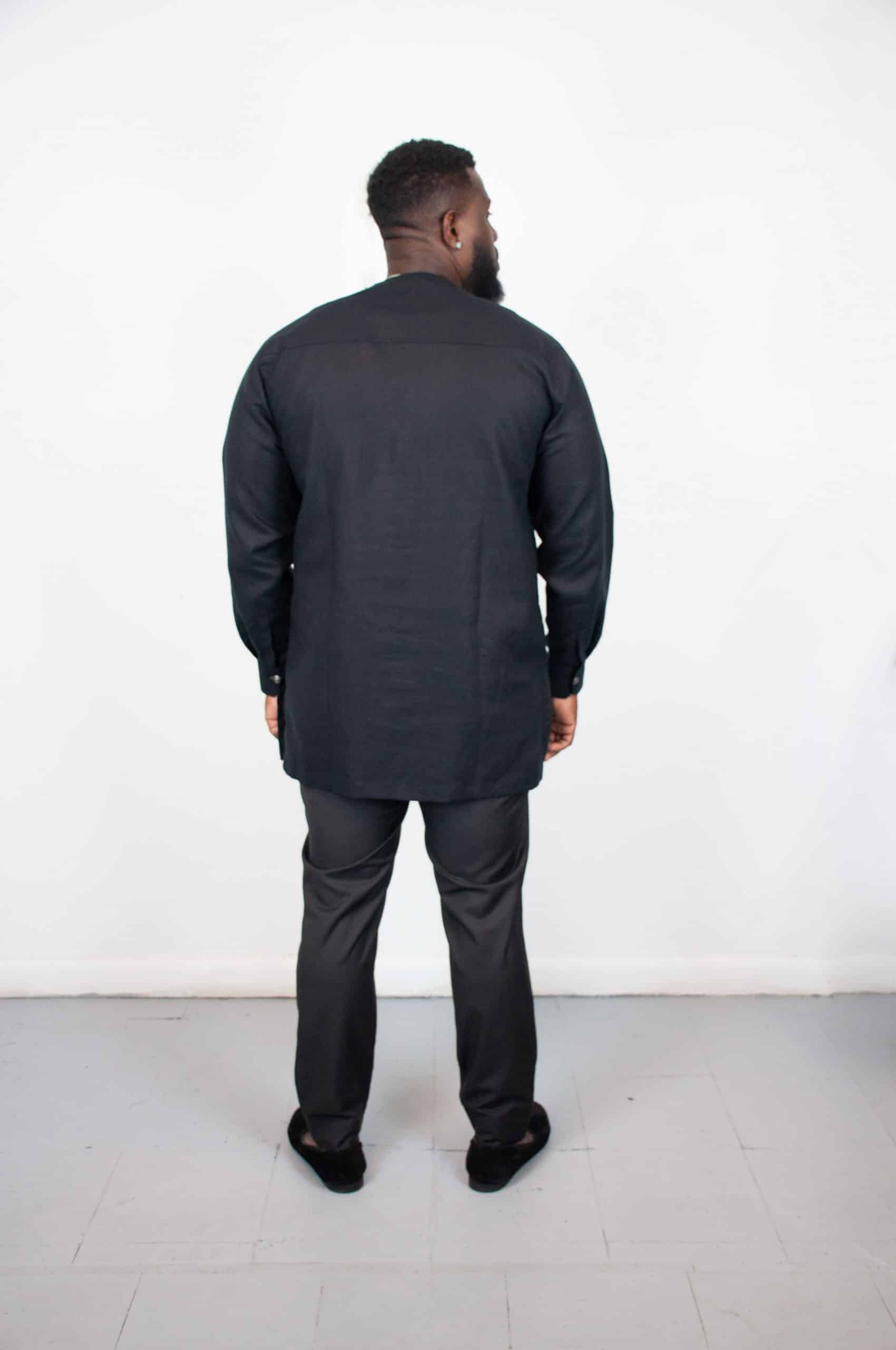 Bashee Black Traditional Suit