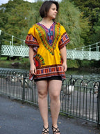 African 100% Cotton Dashiki Elasticated Colourful Shirts