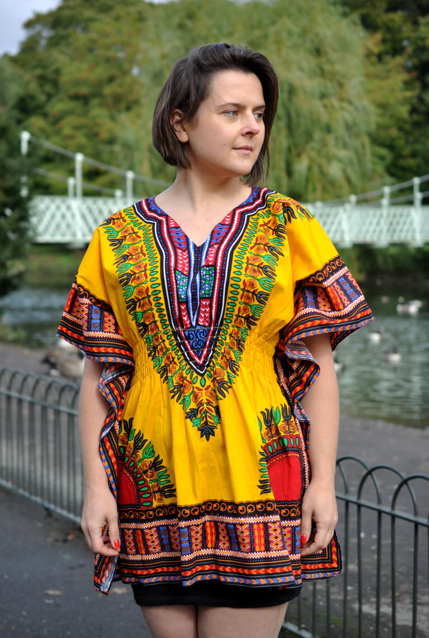 African 100% Cotton Dashiki Elasticated Colourful Shirts