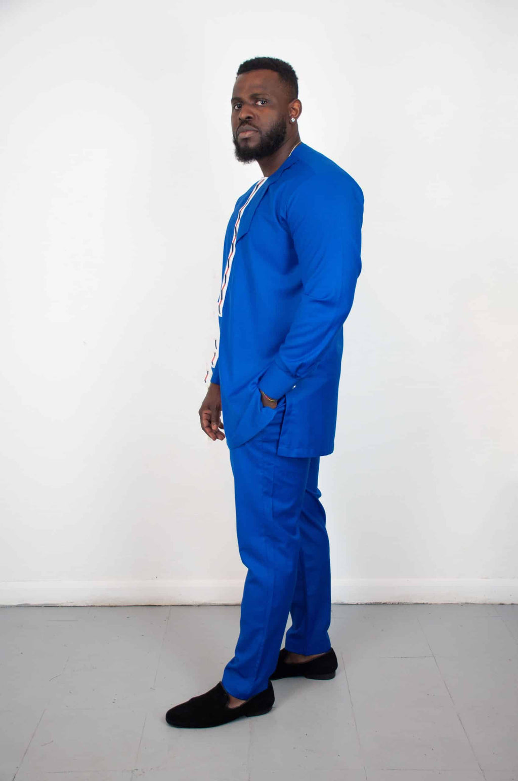 Mvula Blue Traditional Suit