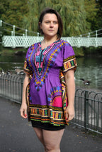 African 100% Cotton Dashiki Elasticated Colourful Shirts