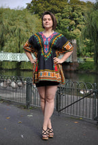 African 100% Cotton Dashiki Elasticated Colourful Shirts