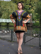 African 100% Cotton Dashiki Elasticated Colourful Shirts