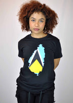 Clara St Lucia Country Flag Top