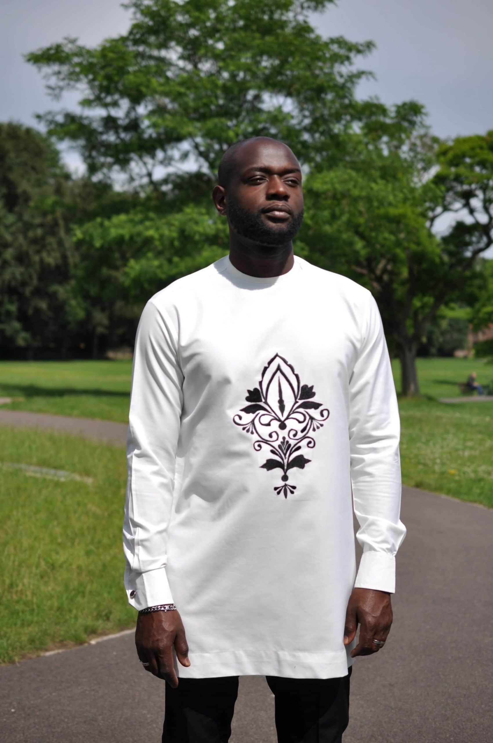 Chibuike Cream African Men's Suit