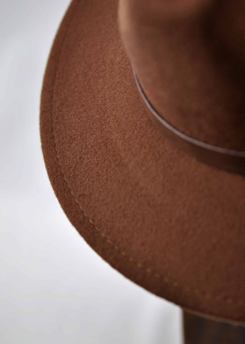 JT Aphrique Brown Fedora Hat with Feather