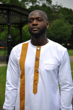 Hakim White African Men's Suit