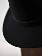 All Black Fedora Hat