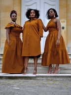 Mustard Yellow African Shirt Dress