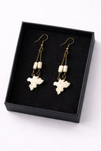 Africa Map Drop Earrings – Handmade Statement Jewellery