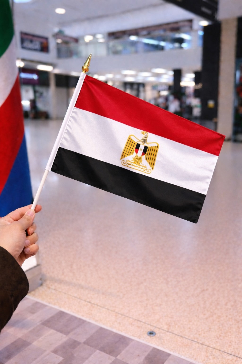Egypt National Flag – Large, Medium Handheld & Tabletop Mini Flag Options