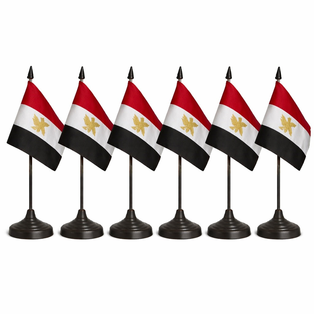 Egypt National Flag – Large, Medium Handheld & Tabletop Mini Flag Options