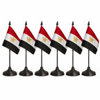 Egypt National Flag – Large, Medium Handheld & Tabletop Mini Flag Options