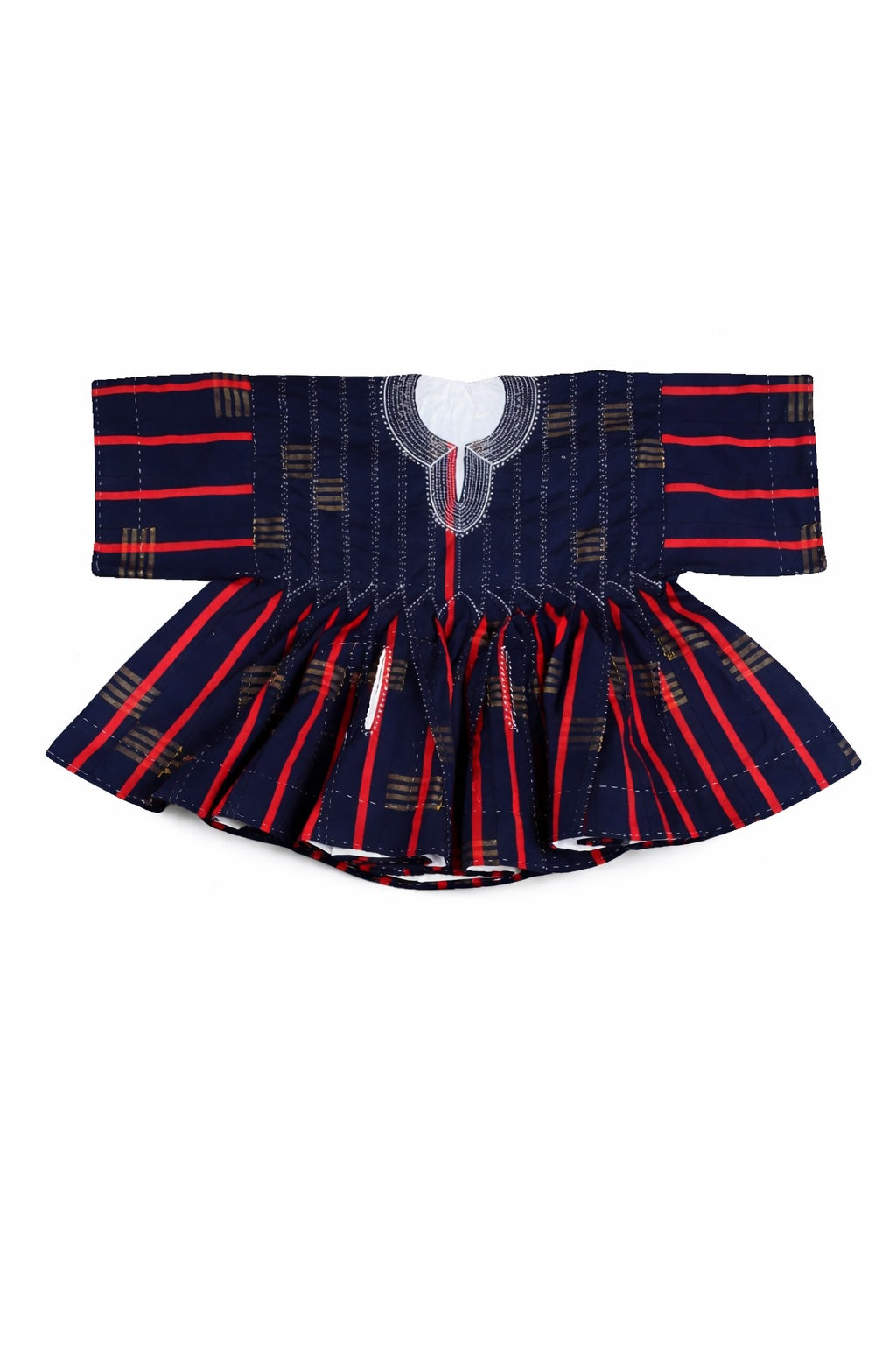 Men’s Navy Red Heritage Fugu Smock Top