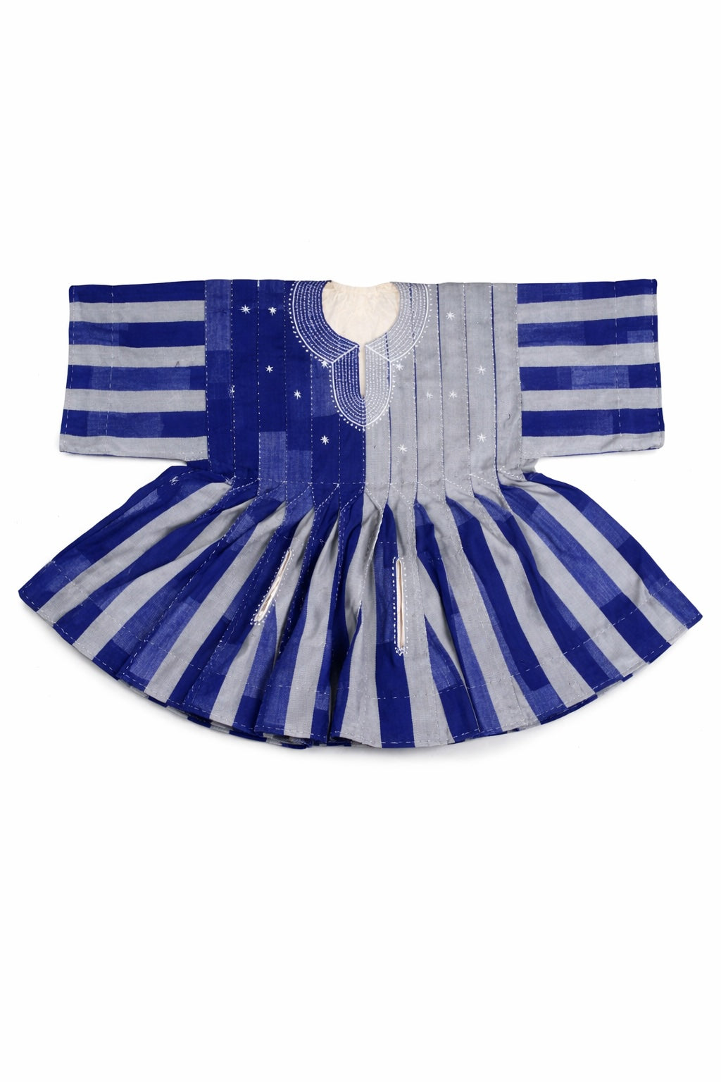 Men’s Blue and Grey Heritage Fugu Smock Top