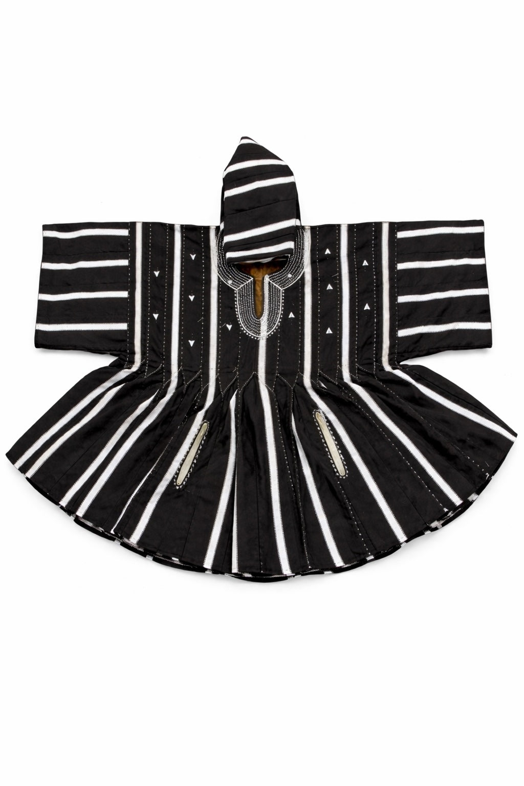 Men’s Black and White Heritage Fugu Smock Top