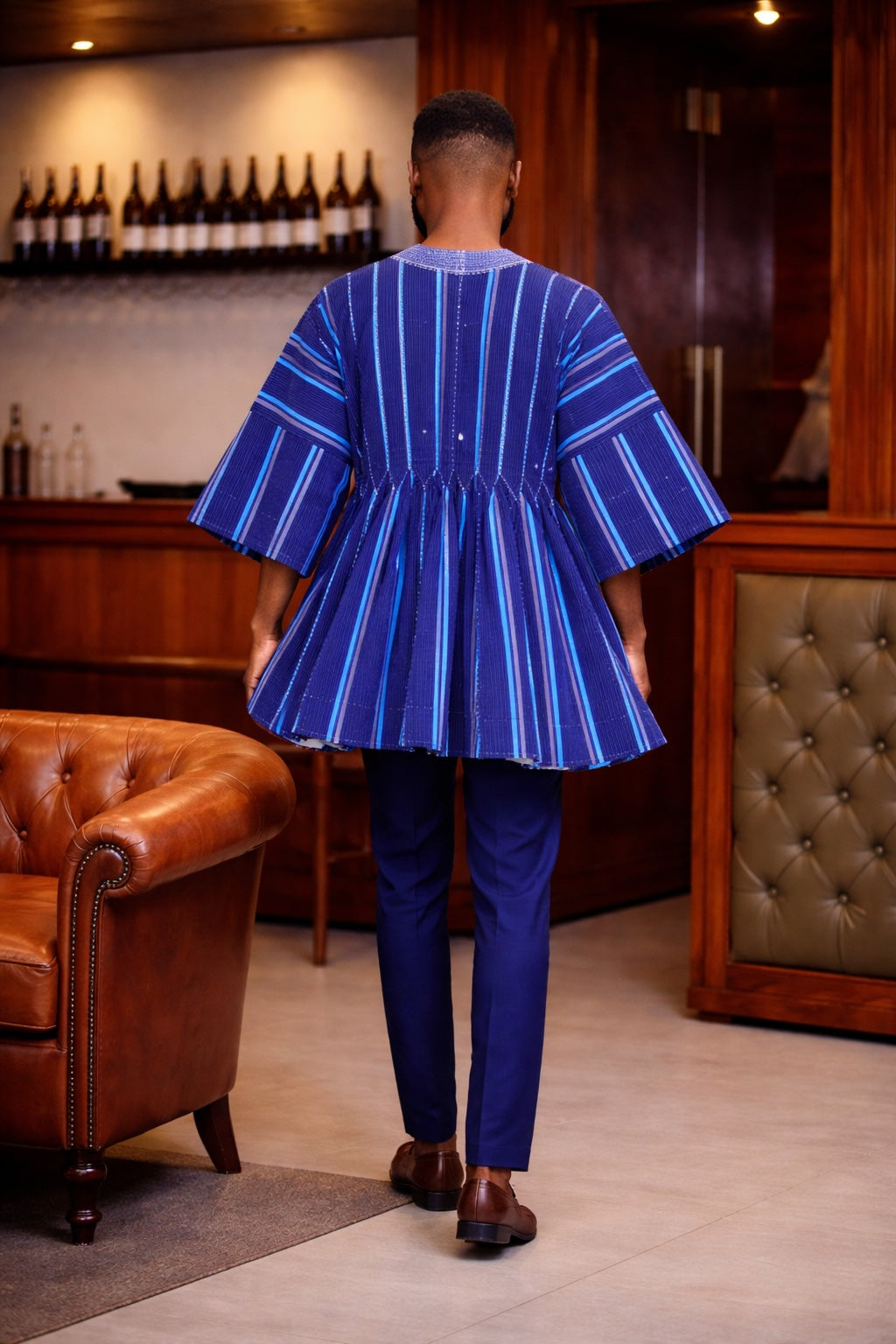Men’s Royal Blue Heritage Fugu Smock Top